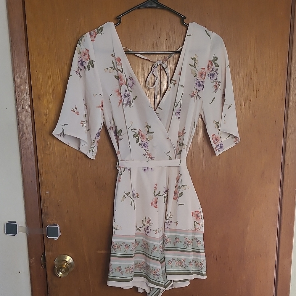 Floral Wrap Romper